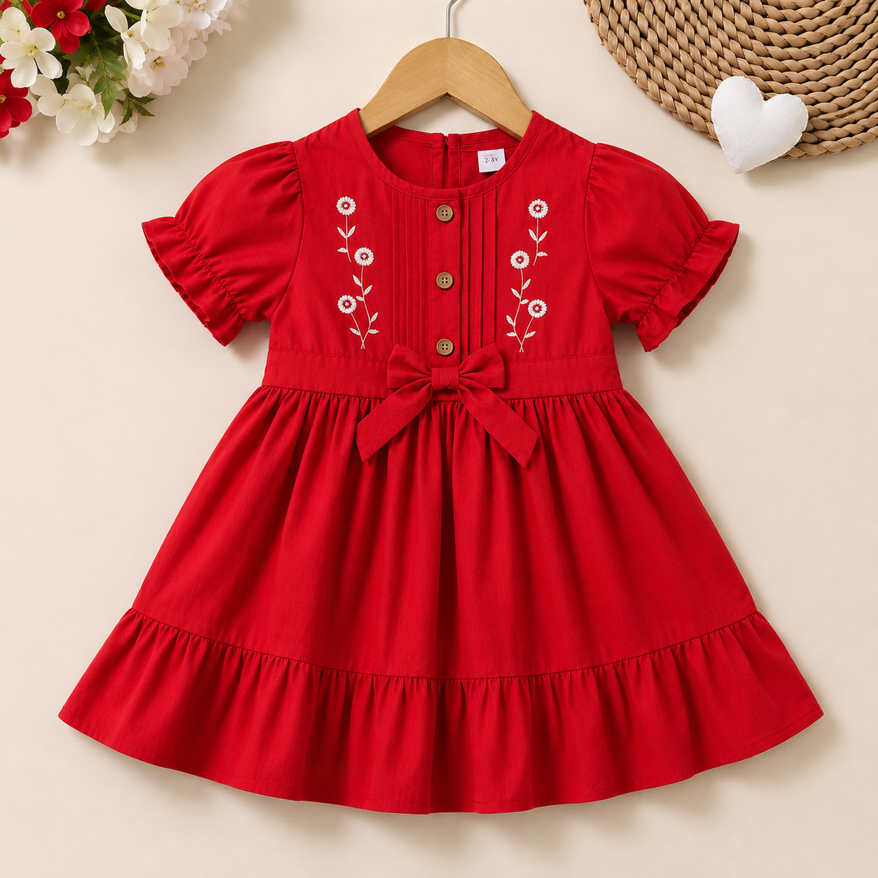 Kids Cotton Frock - Image 2