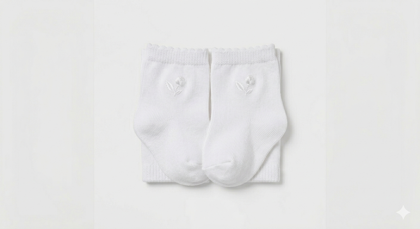 Lily Lace Baby Bootie Socks - Image 2