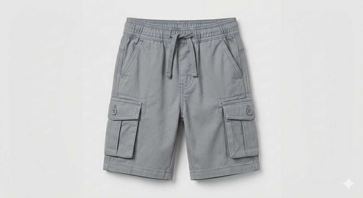 Kids Comfort Cargo Shorts - Image 2